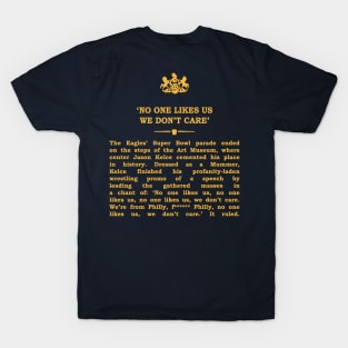 Real Historical Philadelphia - No One Likes Us (Radio Edit) T-Shirt